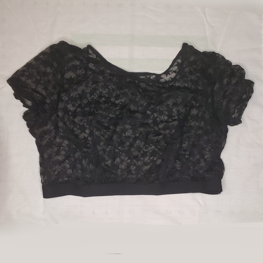 Torrid Star Mesh Crop Top Sz1 1x